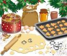 Προετοιμασία χριστουγεννιάτικα μπισκότα